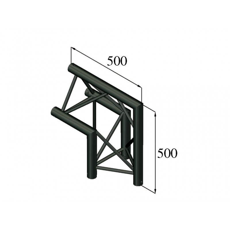 ALUTRUSS TRILOCK S-PAC 24 2-Way Corner 90/\\ black